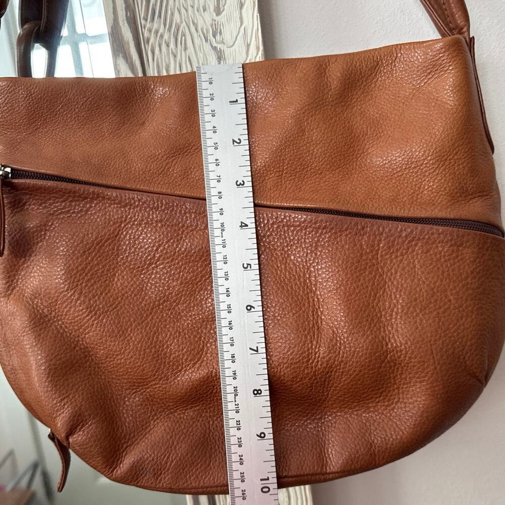 Vintage Osgood Marley Genuine Leather Crossbody Bag Soft Pebbled Brown — image 7 of 8